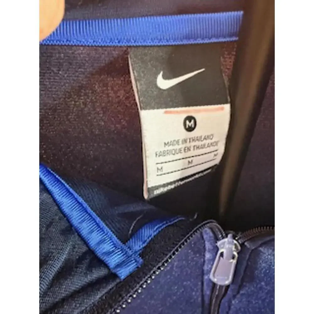 Nike Men's Blue Full-Zip Activewear Track‎ Jacket Medium